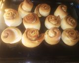 A picture of step 4 of Cinnamon rolls.