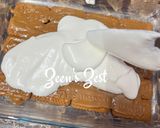 A picture of step 1 of Eid 2026 Special Lotus Biscoff Cake.
