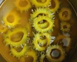 A picture of step 1 of Masala Karela Spicy Bitter gourd.