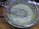 Spatzles verdes con una salsa zarpada muy rica