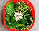 Hình bước làm 1 của món Canh tập tàng chay (canh rau lộn xộn)