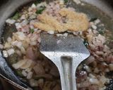 A picture of step 4 of Vidarbha special Nagpuri style Wanga batata Saoji masala bhaji.