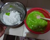 Foto langkah ke 6 dari resep Keto Chiffon Cake Pandan Sugar & Gluten Free.