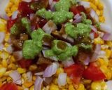 A picture of step 2 of Sweet corn chaat in five minutes.