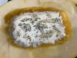 Zapallo tallarín con queso y crema
