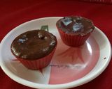 A picture of step 7 of Choco lava cake.