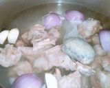 A picture of step 2 of Mutton yakhni pulao.