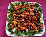 A picture of step 2 of Chana Masala.