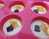 Foto del paso 3 de la receta: Muffins de espelta integral con naranja y chocolate(saludable)