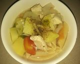 รูปขั้นตอนการทำที่ 5 ของ ซุปไก่//กินกับเพนเน่หรือมักกะโรนี (อาหารคนป่วย)