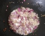 A picture of step 2 of Long beans poriyal.