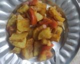 A picture of step 5 of Aloo sabji.