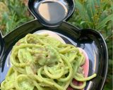 Foto langkah ke 5 dari resep Green Spinach Spaghetti Carbonara.