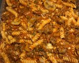 A picture of step 6 of Baked Rotini with Italian Hot Sausage.