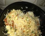 A picture of step 4 of Chinese fried rice.