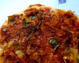 A picture of step 3 of Veg uttapam.