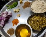 A picture of step 1 of Rajasthani Korma Roti.