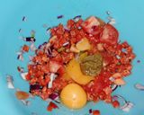 Une image de l'étape 1 de Quiche fromage de chèvre et chorizo.