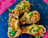 Foto del paso 10 de la receta: Alitas de pollo al horno con avena y salsa vinagreta de Almendras y pasas