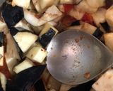 A picture of step 2 of Brinjal-Methi Sabji.