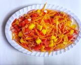 A picture of step 4 of Carrot,mango salsa #themechallenge.