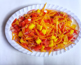 A picture of step 4 of Carrot,mango salsa #themechallenge.