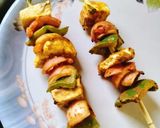 A picture of step 1 of Paneer shawarma Tortilla wrap.