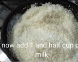 A picture of step 1 of Coconut laddoo.