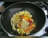 A picture of step 5 of Matar Mushroom Masala.