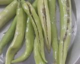 A picture of step 2 of Tawa fry chilli.