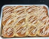 A picture of step 10 of Cinnamon rolls with nutella frosting.