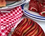 Foto langkah ke 2 dari resep Zebra cake putih telur strawcho lembut dan enak ❤️❤️.