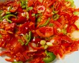 A picture of step 7 of Perivoli C&G Strapatsada (Greek Scrambled Eggs with Vegetables).