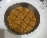 A picture of step 6 of Quick diet halwa, besan and flour sa.