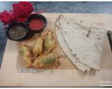 A picture of step 5 of Mirchay ke pakoray.