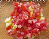 A picture of step 2 of Pineapple Pico de Gallo.