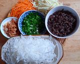 A picture of step 1 of Chả Giò (Vietnamese Fried Spring Rolls).