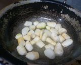 A picture of step 4 of Arvi Gosht.