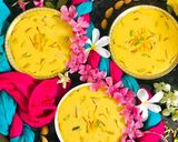 मैंगो फिरनी (Mango phirni recipe in hindi) रेसिपी चरण 11 फोटो