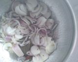 A picture of step 1 of Beetroot -Corn Pulao.