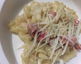 Foto langkah ke 6 dari resep Macaroni Spiral Carbonara (MPASI 1+ y.o).