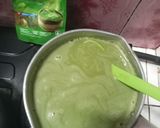 Foto langkah ke 2 dari resep Creamy Matcha Sago Puding Sedot.