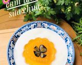Hình bước làm 3 của món Ăn dặm- pudding cam, thạch cam mix sữa chua