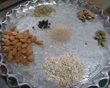 A picture of step 1 of Chocolaty Thandai.