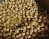 A picture of step 3 of Mom's Chana Chaat.