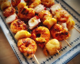 Foto del paso 3 de la receta: Brocheta de langostinos y vieiras