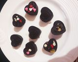 A picture of step 2 of Nutty chocolates.