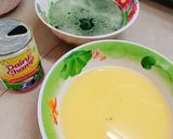 Hình bước làm 1 của món Rau câu bắp lá dứa