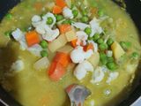 Set Dosa with vegetable sagu (mixed veggies curry).