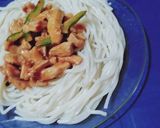 A picture of step 8 of Chicken Chow mein😋.